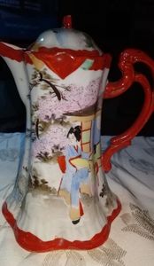 Vintage 1920's Geisha Girl Japanese Pitcher